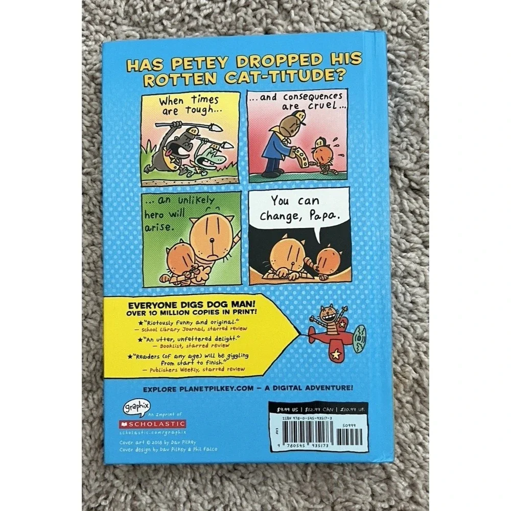 Dog Man: Lord of the Fleas: a Graphic Novel #5: By Dav Pilkey (2021, Hardcover)